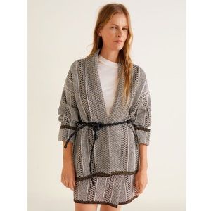 ⚡️SALE⚡️Mango Jacquard Cotton Cardigan